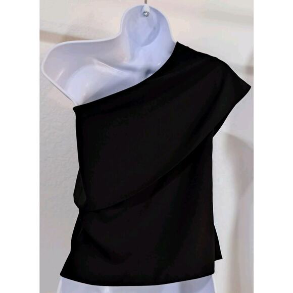 Sachin + Babi Black One-Shoulder Blouse - Picture 4 of 7